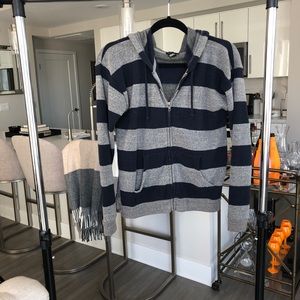 Stripped yummy Zip up sweater